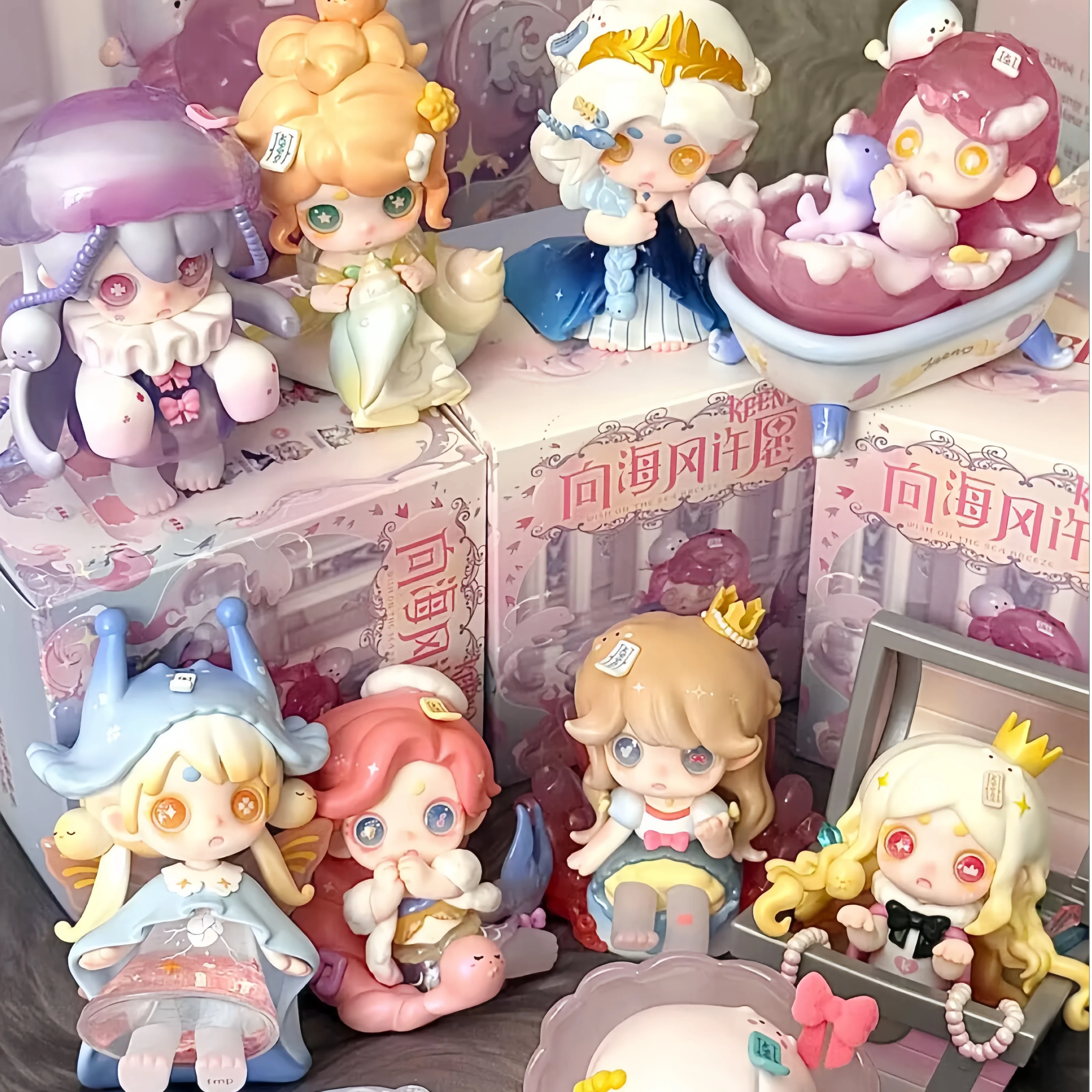 

Новая серия Keeno Wish On The Sea Breeze слепая коробка милая фигурка Keeno Mystery Box Kawai аниме фигурка статуя игрушки-сюрпризы