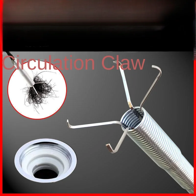 60 centimetri Primavera Tubo di Draga Strumento Flessibile Grabber Pickup Serpente Cavo Aiuto Afferrare Spazzatura Un Scarico Coclea Sbloccare Scarichi Dei Capelli Lavello Wc