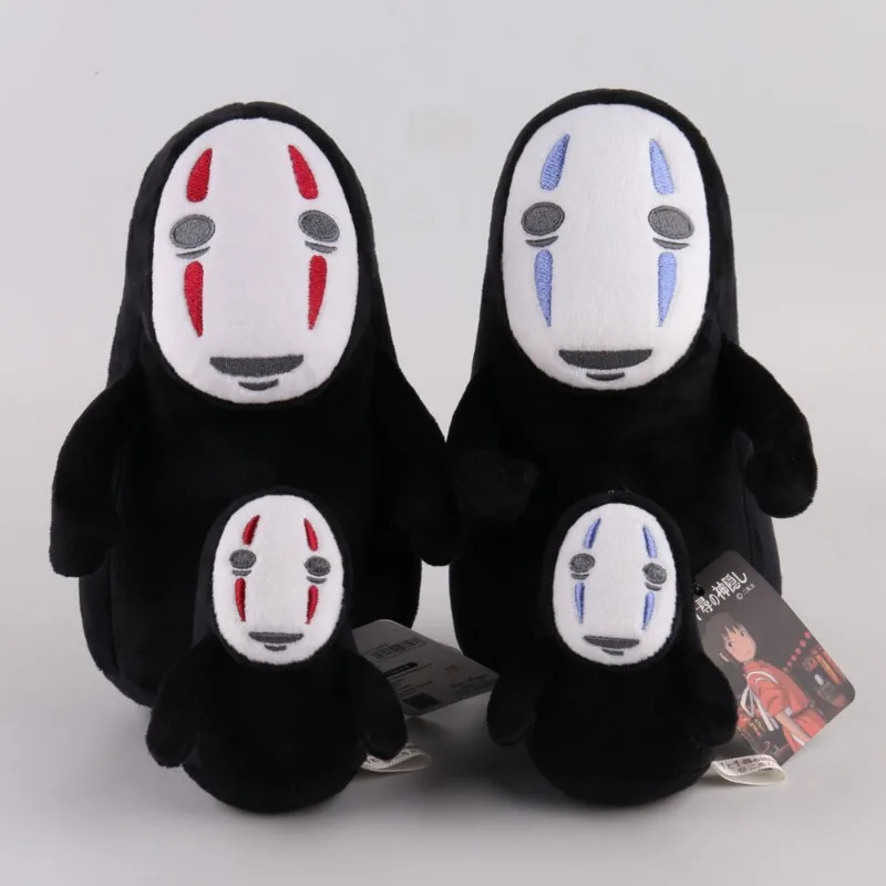 Peluche del Personaje Sin Rostro del Anime Japonés, Muñeco de Peluche Suave, Decoración para el Hogar, Regalo de Cumpleaños, Interesante Personaje de Película Coleccionable