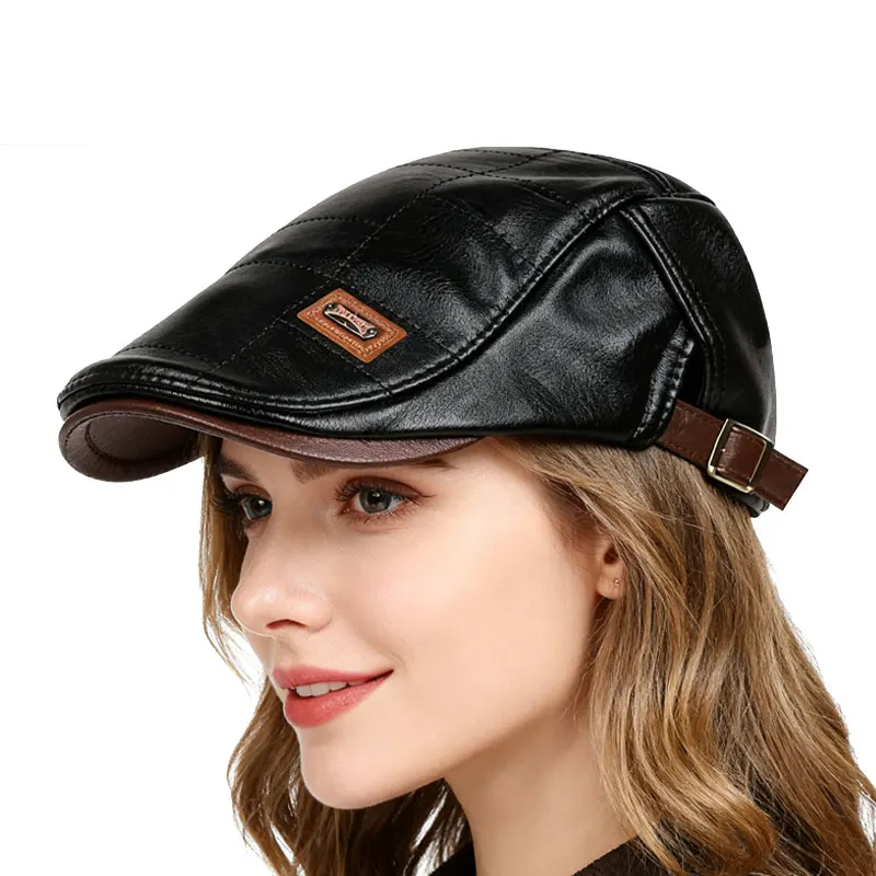 Personalized Leather Beret, Retro Craft, Create British Retro Fashion Look