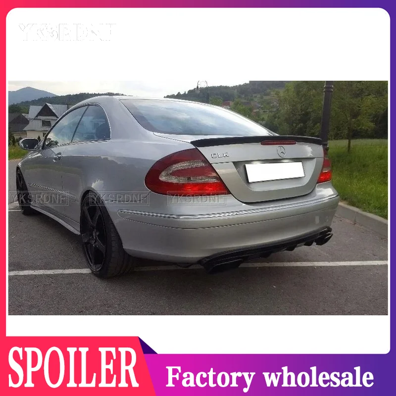 

For W209 Rear Spoiler 2004-2007 Mercedes-Benz W209 CLK200 280 350 55 63 Spoiler Carbon Fiber/FRP Material Car Rear Wing Spoiler