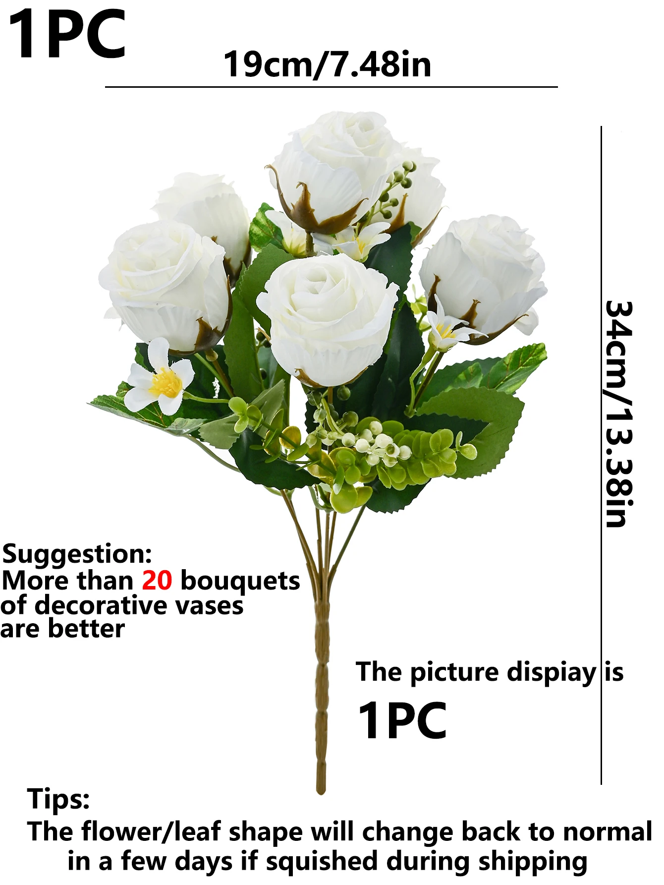 Künstliche Blumenknospen aus Seide für Zuhause, Zimmer, Tisch, Hochzeitskranz, Brautstrauß, Dekoration, Festival, Außenbereich, Hof, Garten, Vase, DIY-Geschenk, Requisite – Detail 7