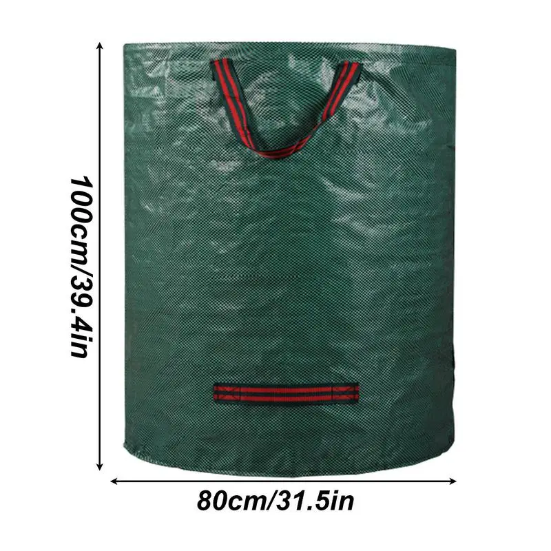 Imagem -06 - Bolsas Reutilizáveis para Resíduos de Jardim Bolsas Reutilizáveis para Detritos de Quintal Folhas Resistentes Lata de Lixo com Alças para Folhas Resíduos de Jardim