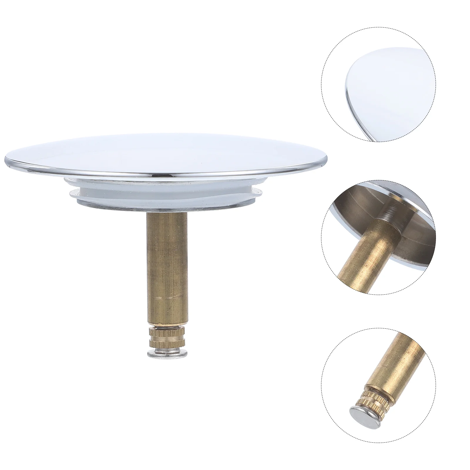 

Bathtub Cover Decorative Plug Strainer Stopper Replacement Overflow Bathroom Drain Copper