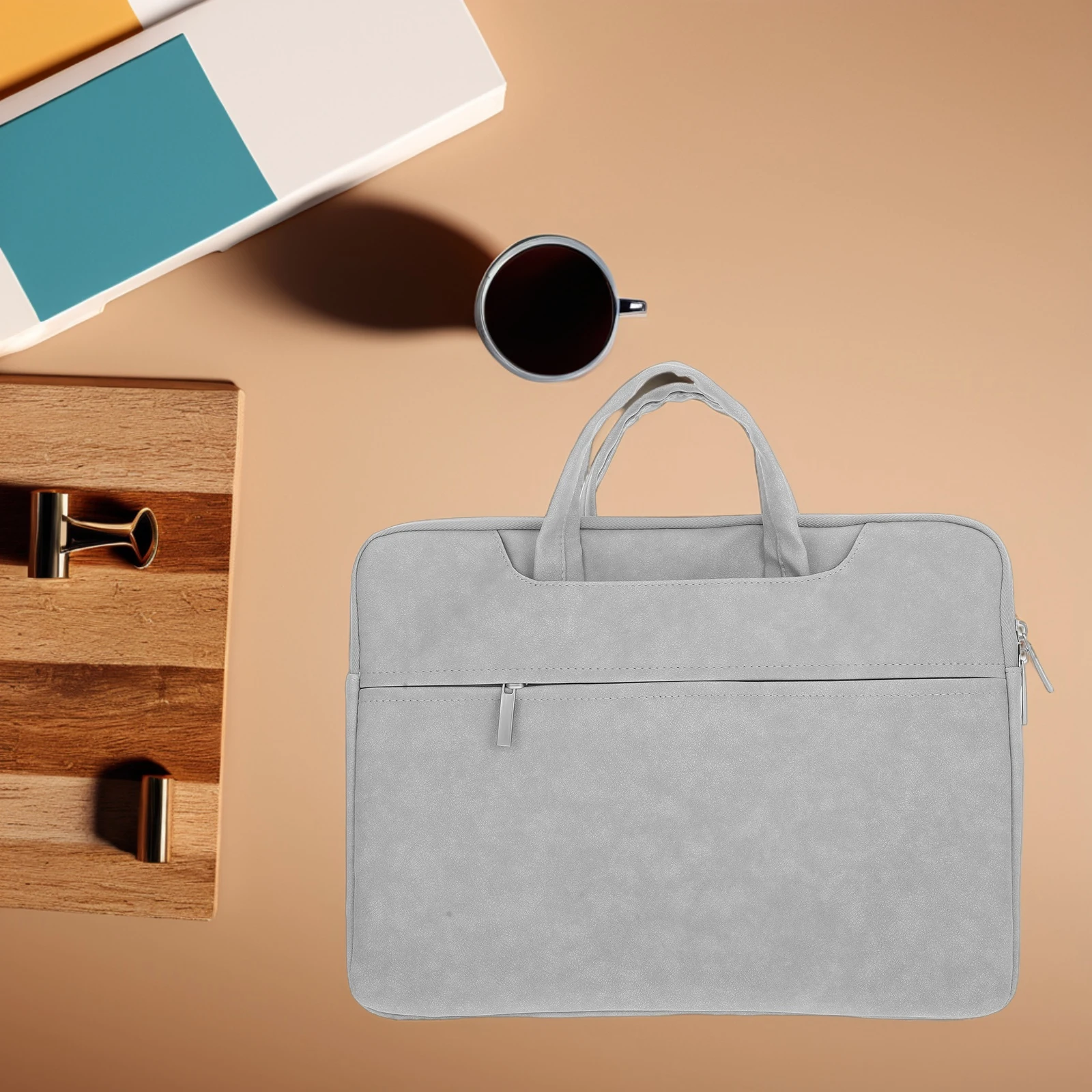 

Laptop Bag 14 Inch PU Laptop Sleeve Case for Men Women Portable Work Tote Briefcase Computer Bag Accessories Backpack