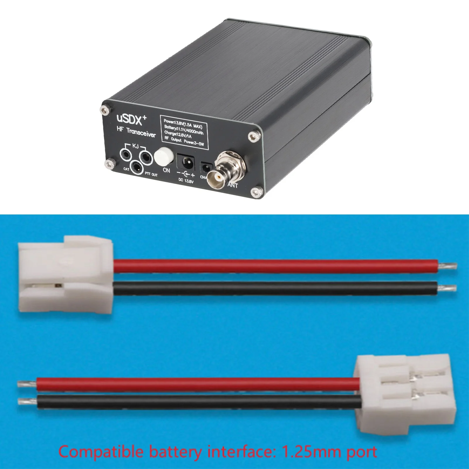 Transceptor de rádio de 8 bandas LCD Modo completo HF SSB QRP Transceptor com conector de antena BNC QRP SSB Transceptor Transceptor