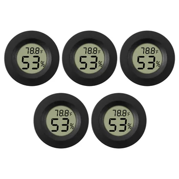 5-pack Hygrometer Thermometer Digital LCD Monitor Humidity M...