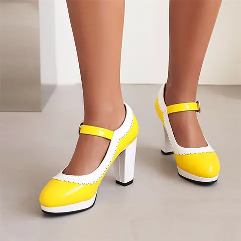 12 best sales नीली ऊँची एड़ी - №11