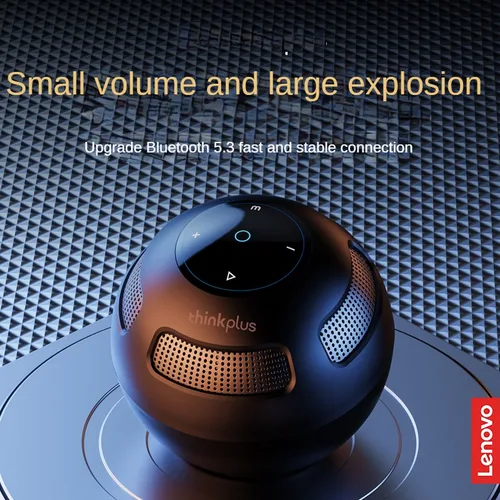 Imagen 1 del producto Lenovo-altavoz Original con Bluetooth 5,3, Subwoofer para exteriores, caja de sonido portátil, reproductor de sonido envolvente