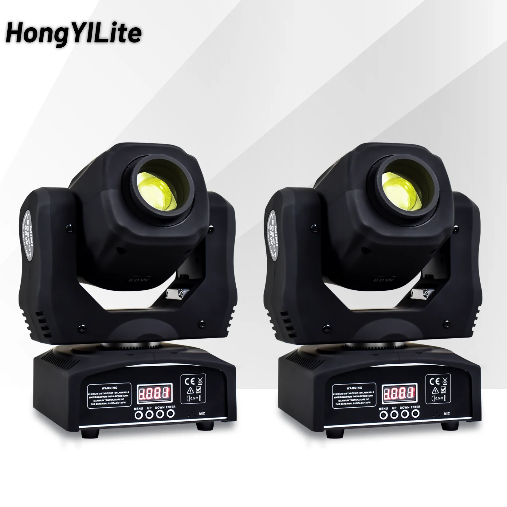 

HongYiLite The Flight Cases 2In1 With DJ Lights LED Moving Head Mini Gobos Lyre 60W Spot Projection For Disco Party Bar