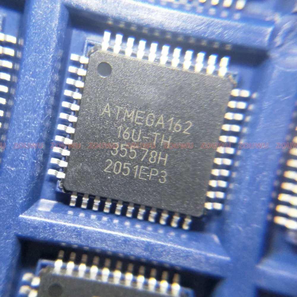 5PCS~50PCS/LOT ATMEGA162-16AU ATMEGA162 16AU QFP44 100% original authentic
