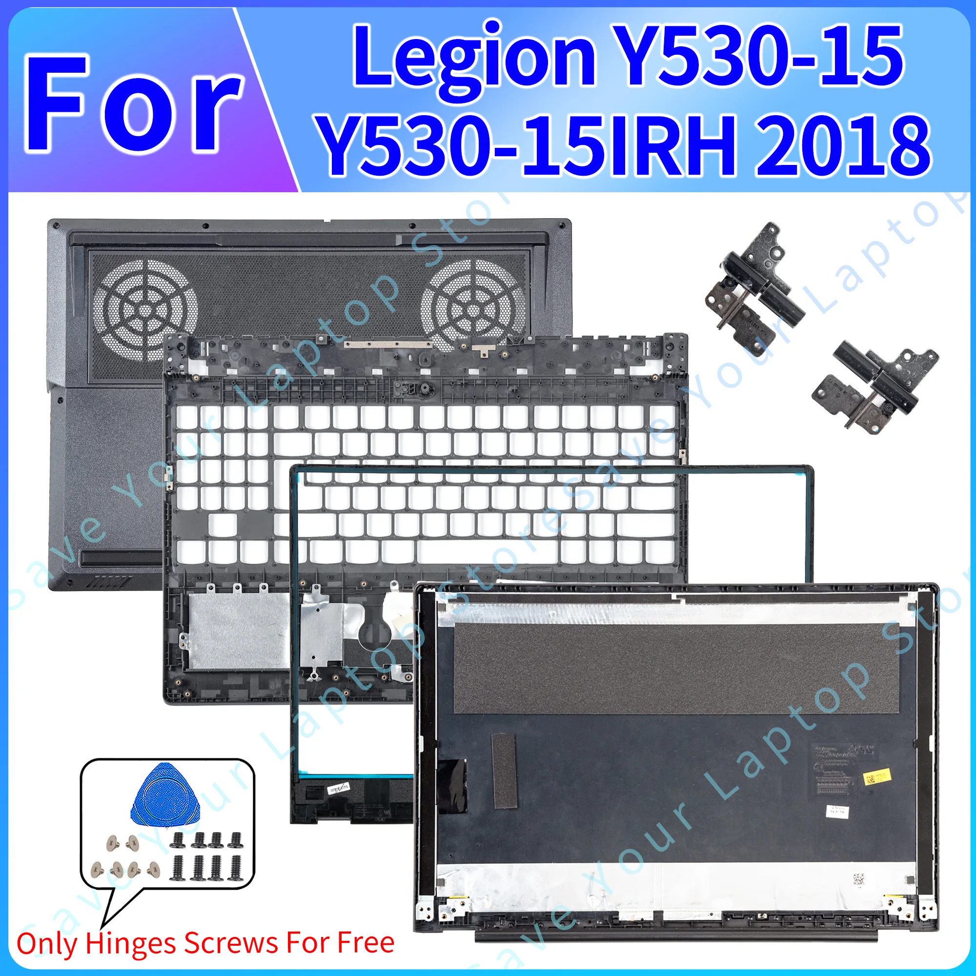 

parts For Lenovo Legion Y530-15 Y5.0-15IRH 81RJ 81SX 2019 LCD Back Cover Bezel Palmrest Bottom Notebook Parts Replacement