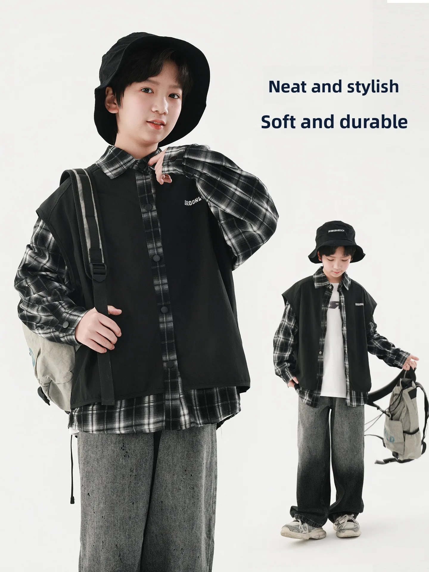 loose-long-sleeve-boys-shirt-2026-new-style-patchwork-plaid-jacket-spring-fashion-kids-clothing-breathable-comfortable-cotton