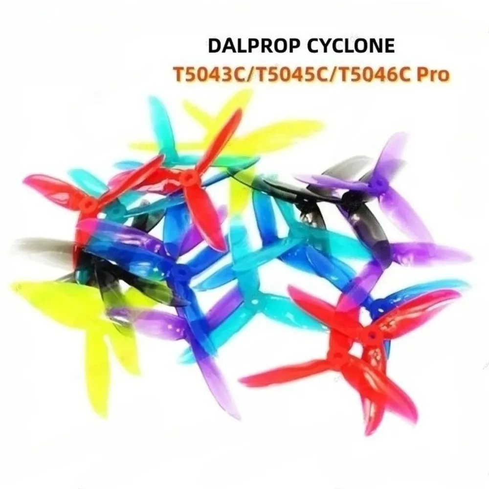 Hélice PC 3 Aspas DALPROP CYCLONE T5045C / T5046C Pro Para Motores Drones Carreras FPV Las Series 2205, 2206, 220