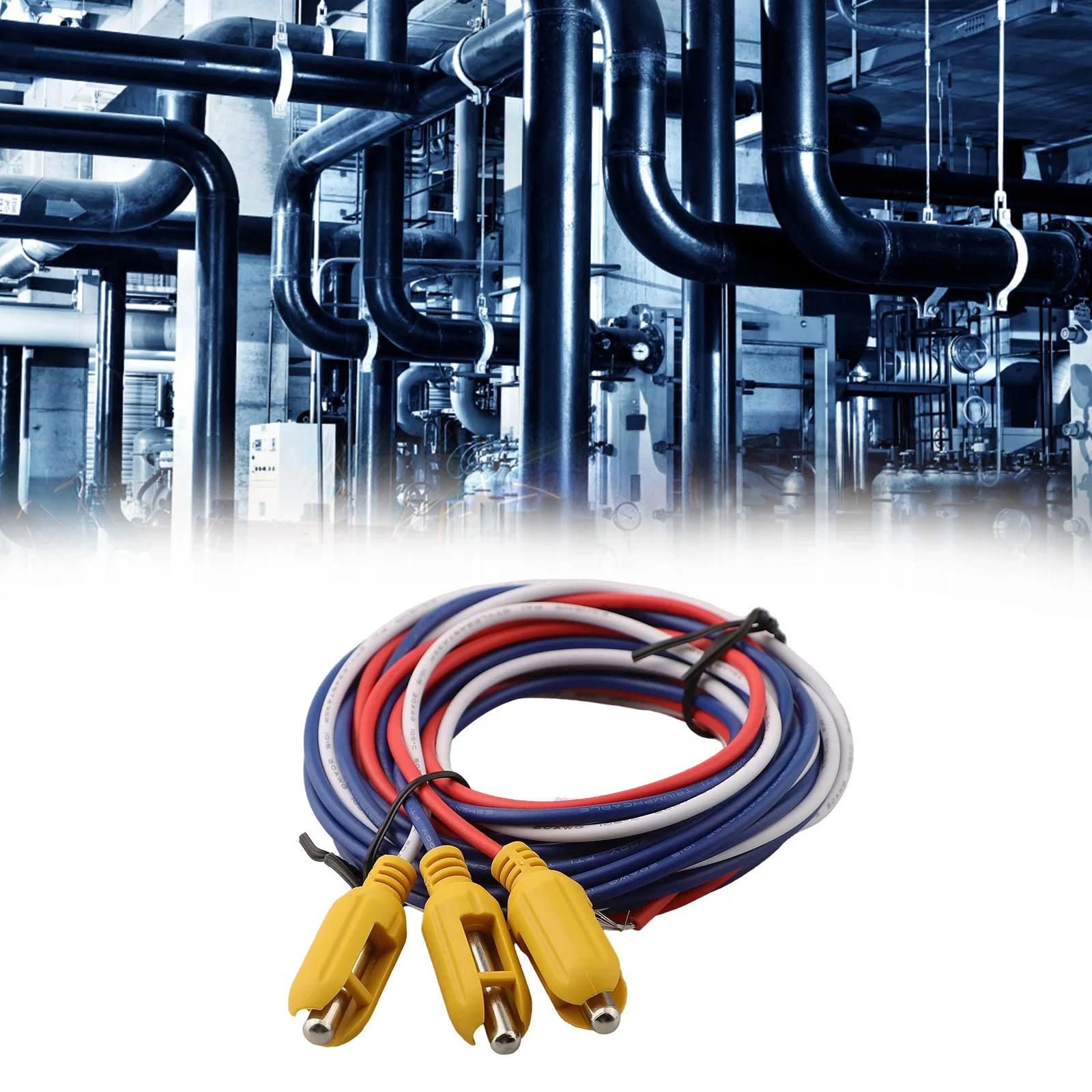 304 Stainless Steel Probe Three Probe Sensor Anti Short Circuit Design Insulated Sleeve Extendable Wiring For Boilers