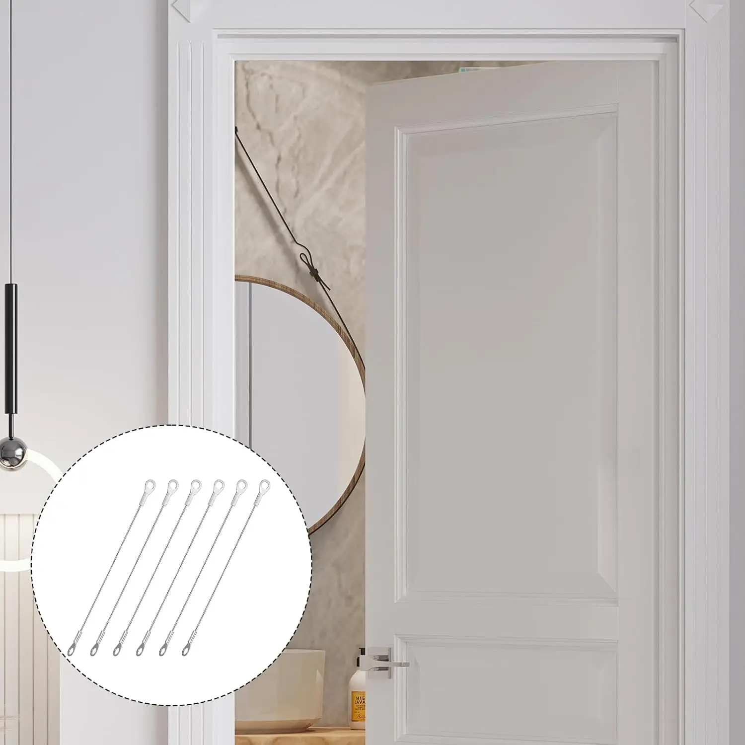 

Cabinet Door Restraint Cabinet Hinge Limiter Opening Angle Limiter Stainless Steel Restraint Cable Cupboard Door Protector Hinge