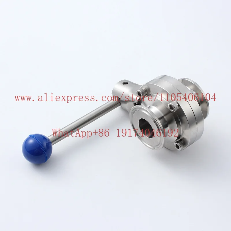 304/316 Quick Load Butterfly Valve Stainless Steel Hygiene Food Grade Quick Valve Clamp