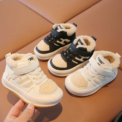 Botas Invierno Niñas Children Shoes Winter Warm Cotton Plush Shoes Fashion Walking Shoes Antiskid Sneakers Kids Girls Snow Boots