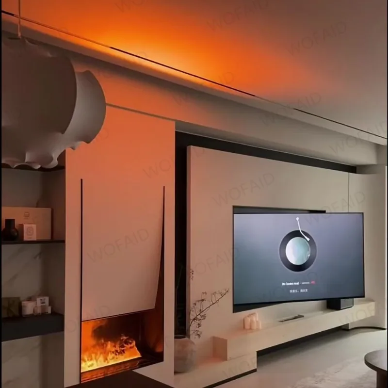 3D Atomized Fireplace with Colorful Steam Flame ECO Smart Home Indoor Decorative Water Vapor Mist Intelligent Electric Fireplace