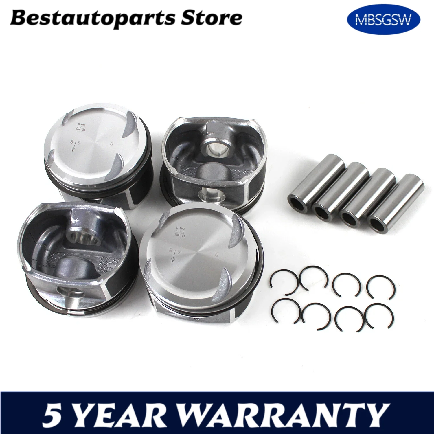 

Engine Piston for Mercedes Benz A209 C209 W203 W204 CL203 R171 CLK200K C200K C230K SLK200K M271 1.8T 2710306617 A2710306617