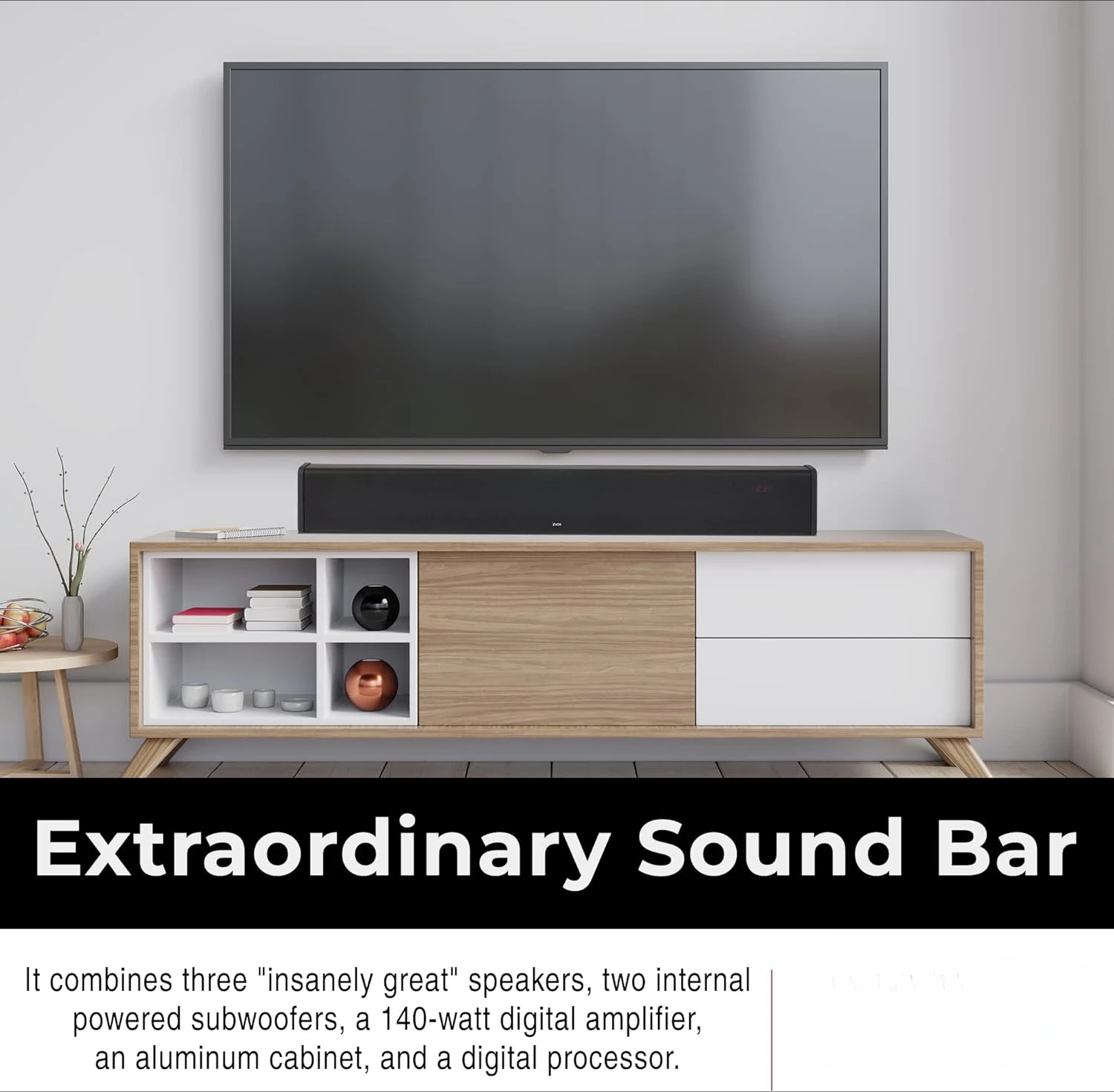 Soundbar for TV, Home Speaker Bar Works with 50