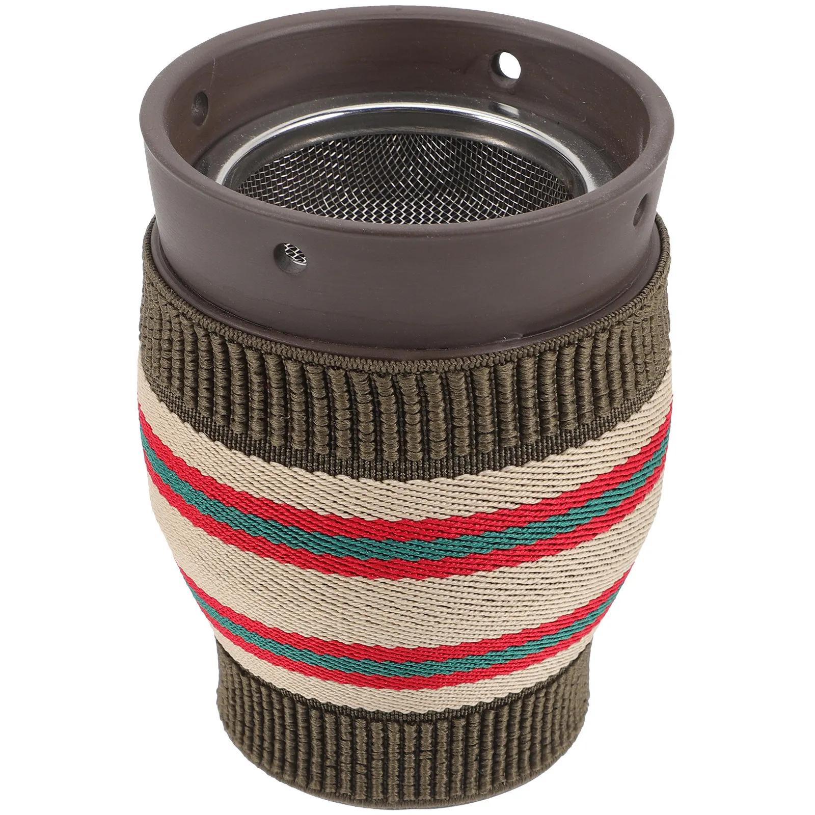 1Set Portable Ceramic Moxibustion Cup Thick Wall Heat Insulation Moxibustion Pot for Body Massage Double Layer Safe Use