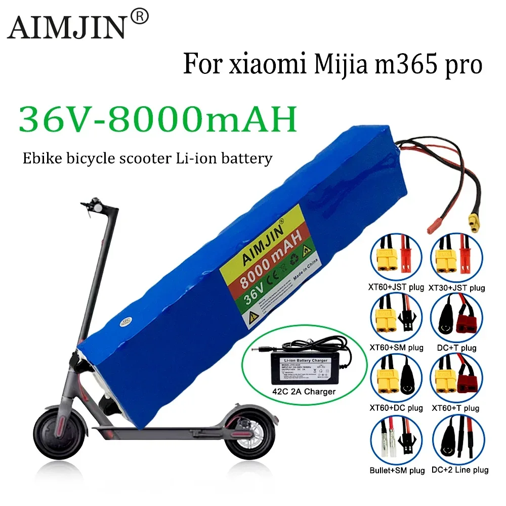 

New 36V Li-ion Battery 18650 10S3P Electric Scooter 8000mAh 500W 20A Suitable for Xiaomi Mijia M365 Pro Electric Bicycle Scooter