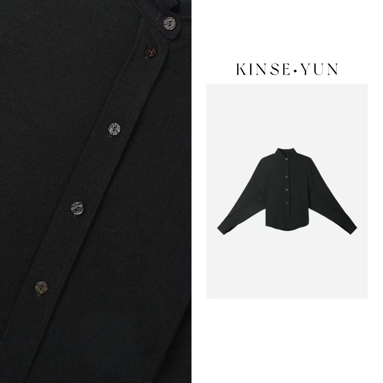 

Ele Шерстяной воротник-стойка Design Sense QD2995 Женский модный воротник для поездок на работу Sle Thiened Long Sve Button Pure Color