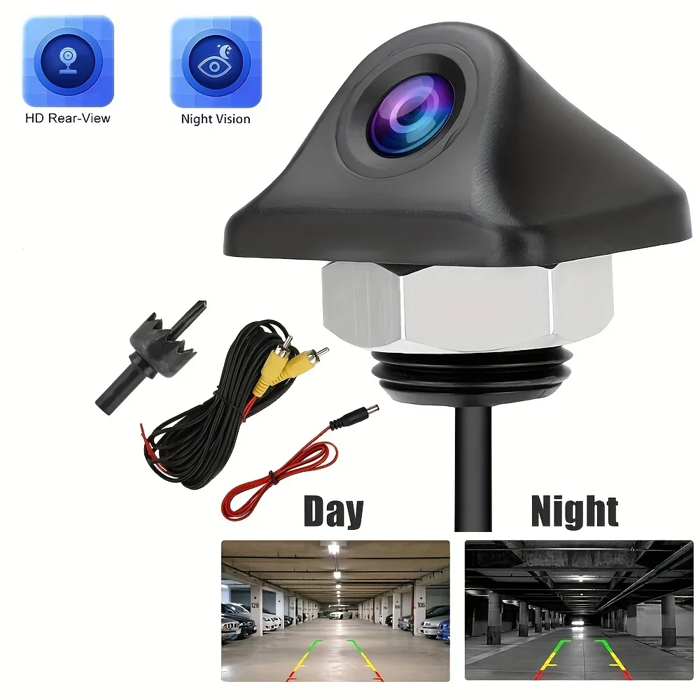 Car Reverse Camera HD Night Vision Wide Angle Rear View Parking Camera CCD Auto Backup Monitor Color Image