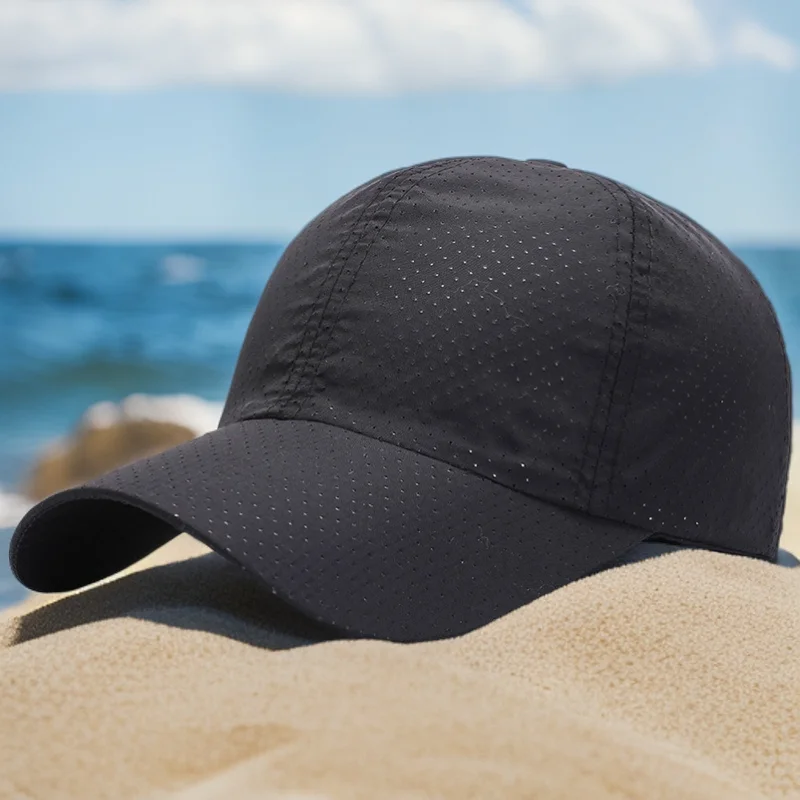 قبعة صيفية للرجال رقيقة سريعة التجفيف بطة اللسان في الهواء الطلق واقية من الشمس الرجال الشمس عادية الصيد الظل قبعة بيسبول المرأة قبعة 2