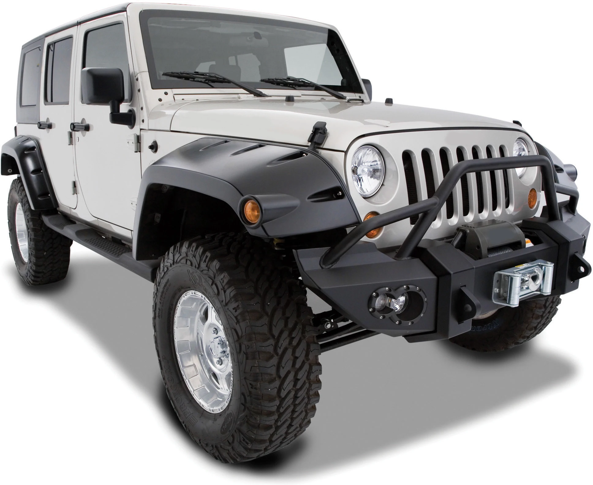 

Fat Cover Style Fender Flares For 2007-2017 Jeep Wrangler JK 4x4 Accessories