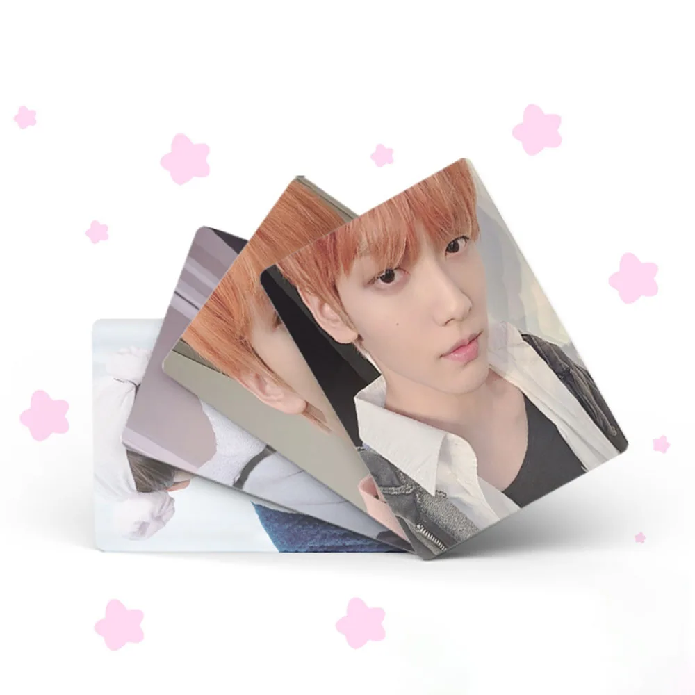 Juego de 50 tarjetas fotográficas láser de estilo coreano KPOP SOOBIN, dos lados, moda Ins, revista, Selfie, fotos, LOMO, regalos de colección para fanáticos