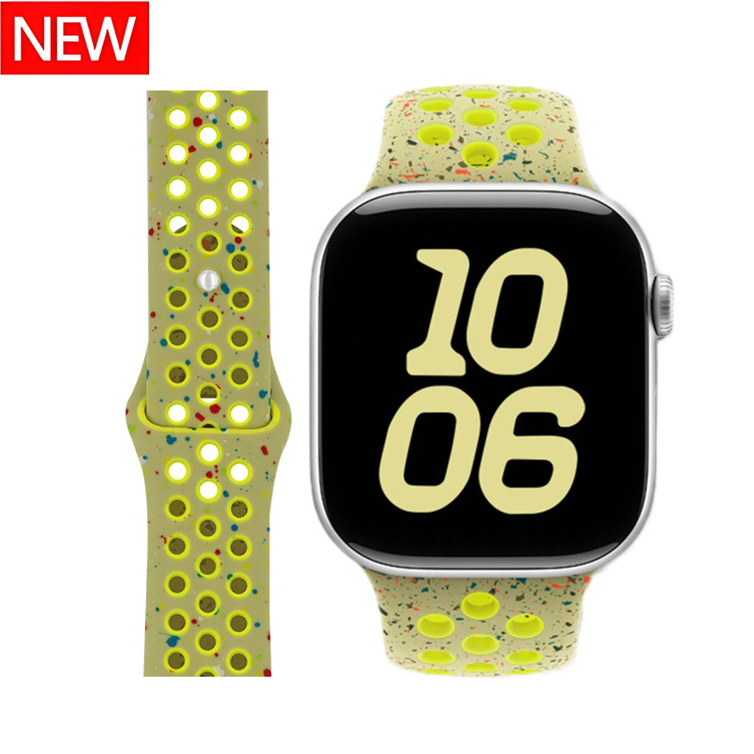 Sport-Silikonarmband für Apple Watch Band Ultra 3 2 49mm 45mm 41mm Armband Iwatch Series 11 10 9 8 7 6 SE 5 46 42mm 44mm 40mm – Detail 5