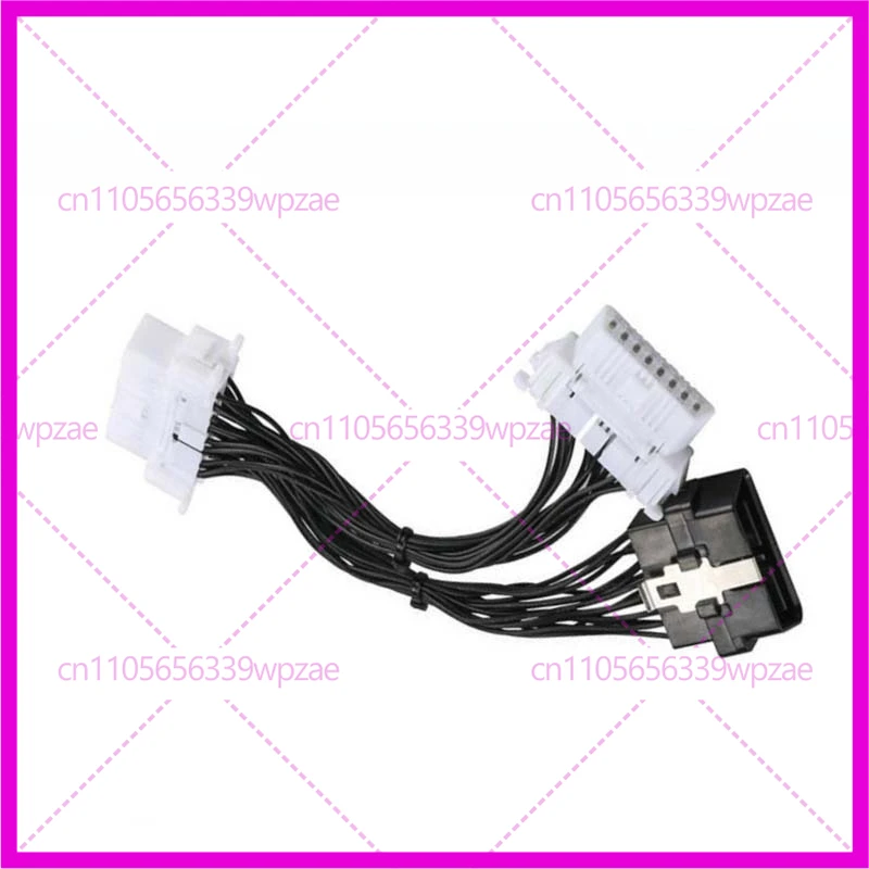 

Автомобильный электронный кабель OBD2, одна точка, два удлинителя OBD2, OBD, кабель-переходник от одного до трех OBD2
