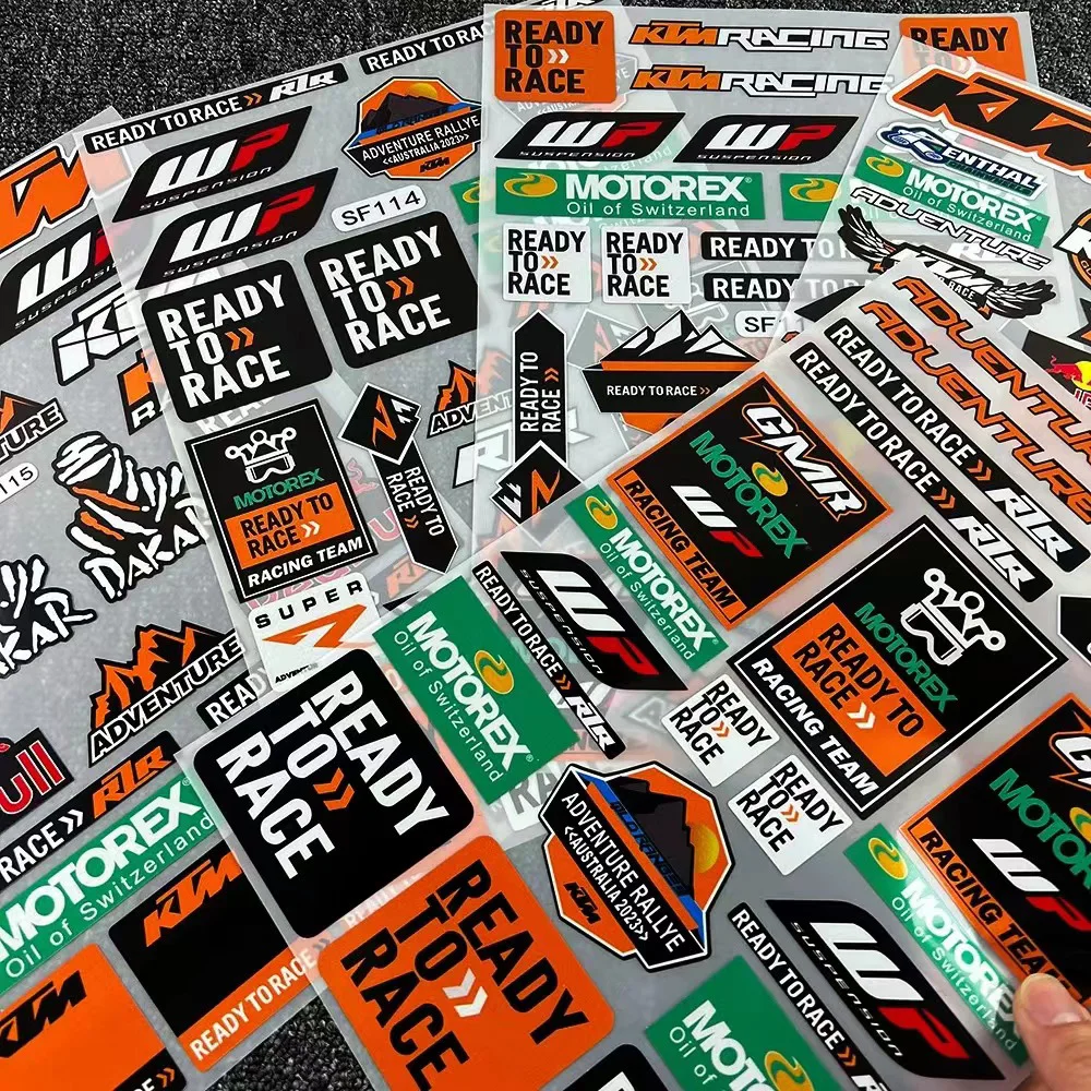 Motorcycle Sticker Modification Suitable for KTM390 Duke RC390 200 250 Reflective Stickers Helmet Decals 