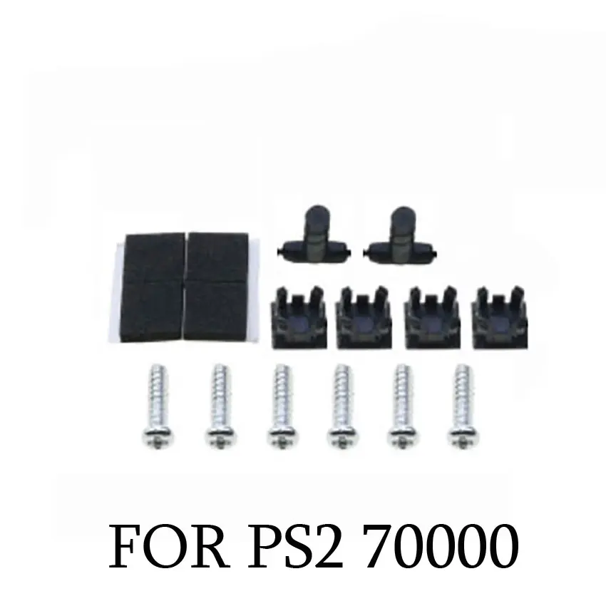 cltgxdd 1 set FOR PS2/PS3Slim2000 3000 4000 70000 fixed screw repair parts, complete set of cross screw button nuts suit