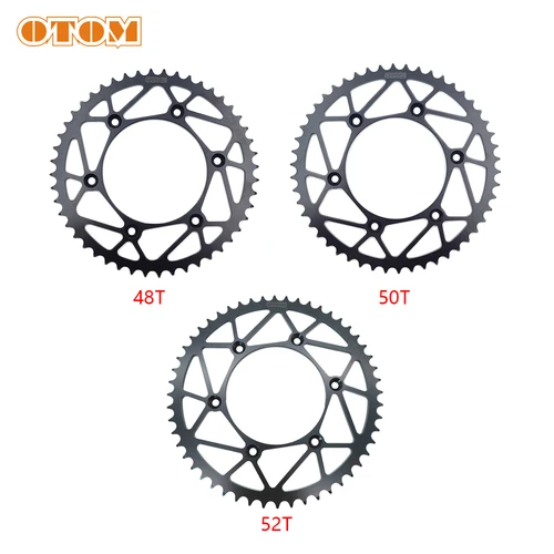Imagen 2 del producto OTOM piñón de cadena trasero de motocicleta 48T 50T 52T para HONDA CR125R CRF150F CRF250R CRF250X CRF450RL CRF450R SL230 XR230 Dirt Bike