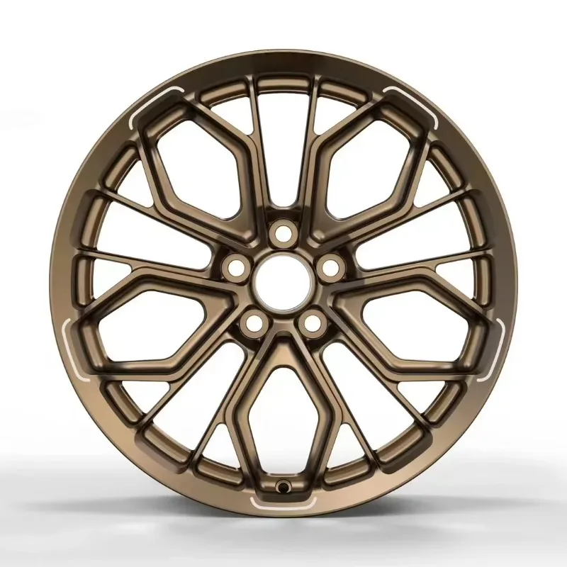 Izable:18 19 20 Inch Dark Gold  Forged Aluminium Alloy Wheels with PCD5X120/112/108 for  F30 Passenger Car Rims