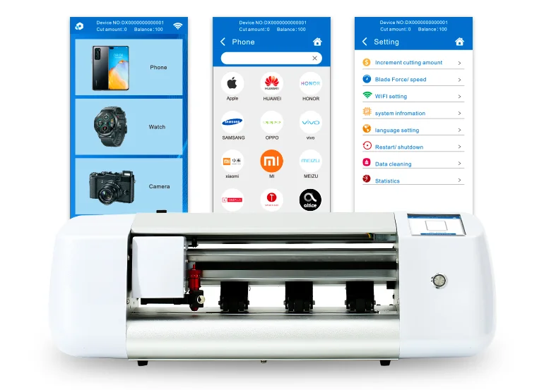 hoco lnteligent automatic mobile screen protector cutting plotterctor machine for screen protector vicsign back film