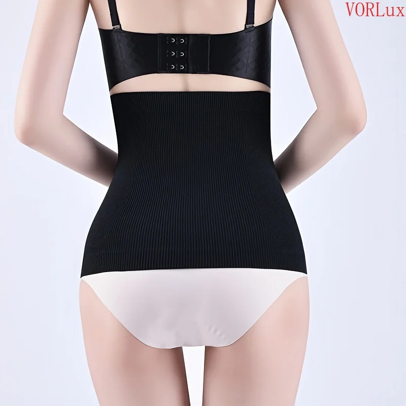 Single Pack Plus Size Waist Back Support Belt, Warm Tummy Control Abdomen Warmer, High Elastic Postpartum Belly Band, Easy On & Off Waist Wrap for Women