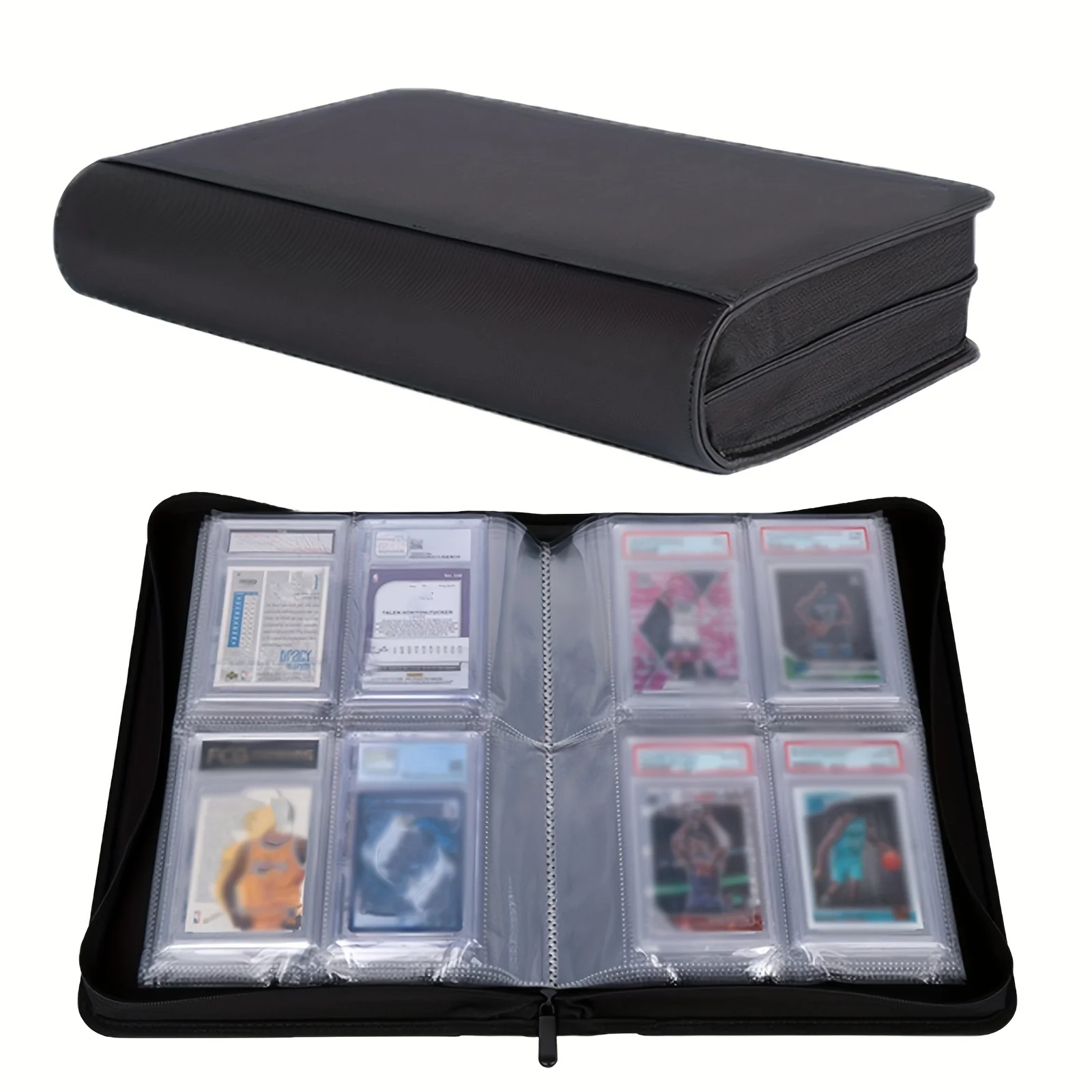 

40-слотовый чехол для переплета карточек для PSA CGC, альбом для хранения коллекционных карточек на молнии, противоударный держатель для предметов коллекционирования