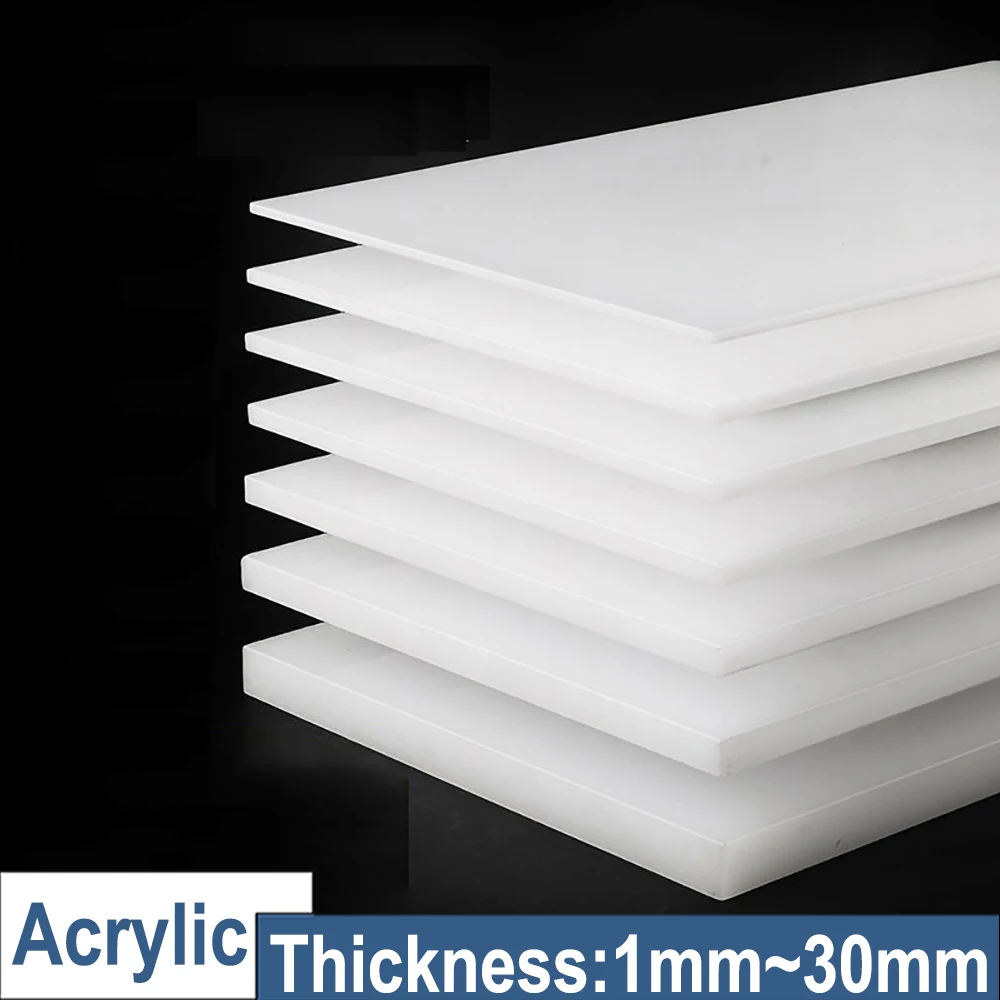 

1Pcs High Transparency Milky White Acrylic Sheet, Plexiglass Cast Panel Various Thicknesses Available