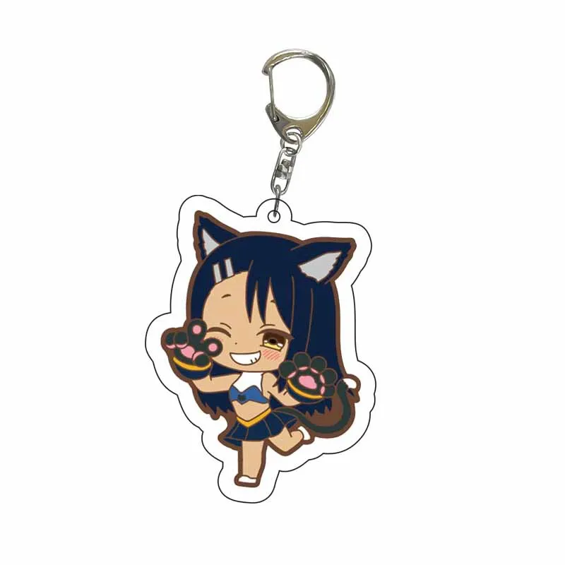 Anime IJIRANAIDE NAGATORO SAN Nagatoro Hayase Cosplay Costume Key Pendant Props Acrylic Keychain Keyring