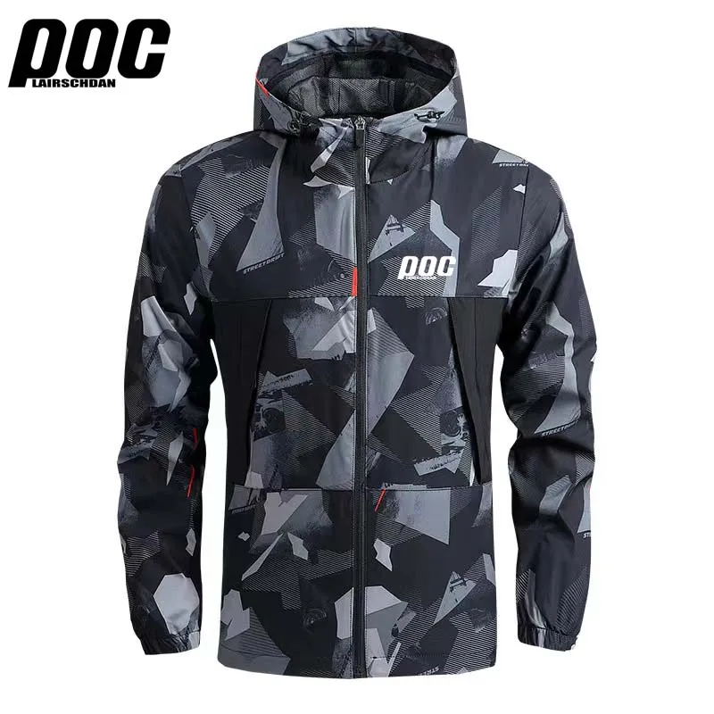 LairschDan POC Man Windproof MTB Mountain Bicycle Jackets Coupe Vent Cyclisme Homme Motorcycle Racing Hooded Cycling Jacket