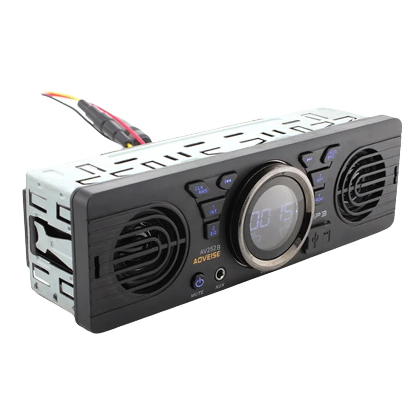 

ABUO-MP3 Music Player 12V Electric Car Radio With SD Card, Bluetooth, Built-In Loudspeaker High Quality Car Stereo Speaker Syste