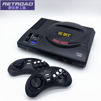 RETROAD 16BIT Genesis/Mega Drive Video Game Console,HD&RCA Dispaly,170 Games,wireless controller,Play game Cartridge New Version