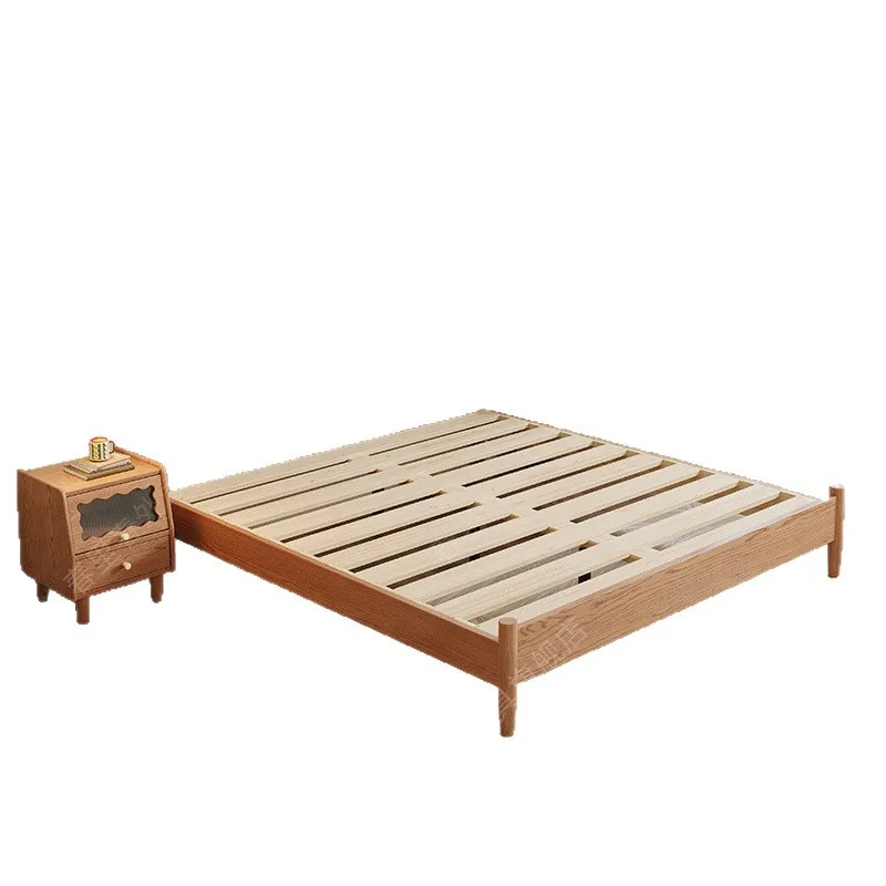 

Ash wood all solid wood bed antique 1.8x2 meters double master bedroom large bed simple modern bedroom 1.5m wedding bed