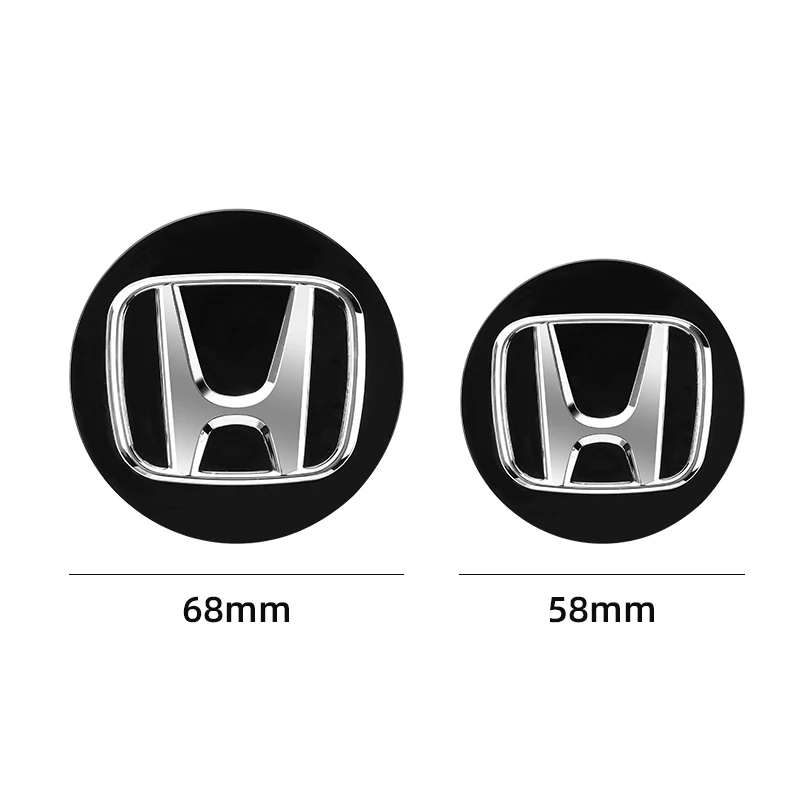 4pcs 58mm 69mm Car Wheel Center Hub Center Cap Rim Hub Dustproof Cover Emblemem For Honda Accord CRV XRV Civic Odyssey