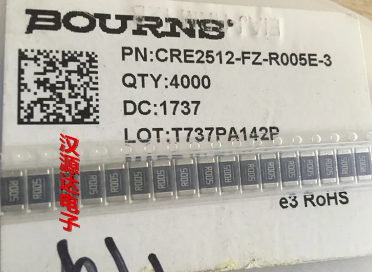 

20pcs/lot CRE2512-FZ-R005E-3 2512 R005 0.005R 5MR 1% 3W chips Electronic new