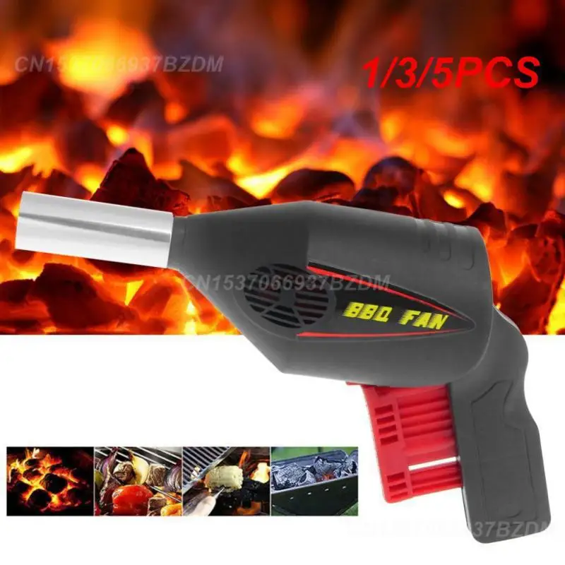 1/3/5PCS High Quality Manually BBQ Fan Air Blower Barbecue Tools Pressing Fire Bellows Ptable Gun Drop Ship